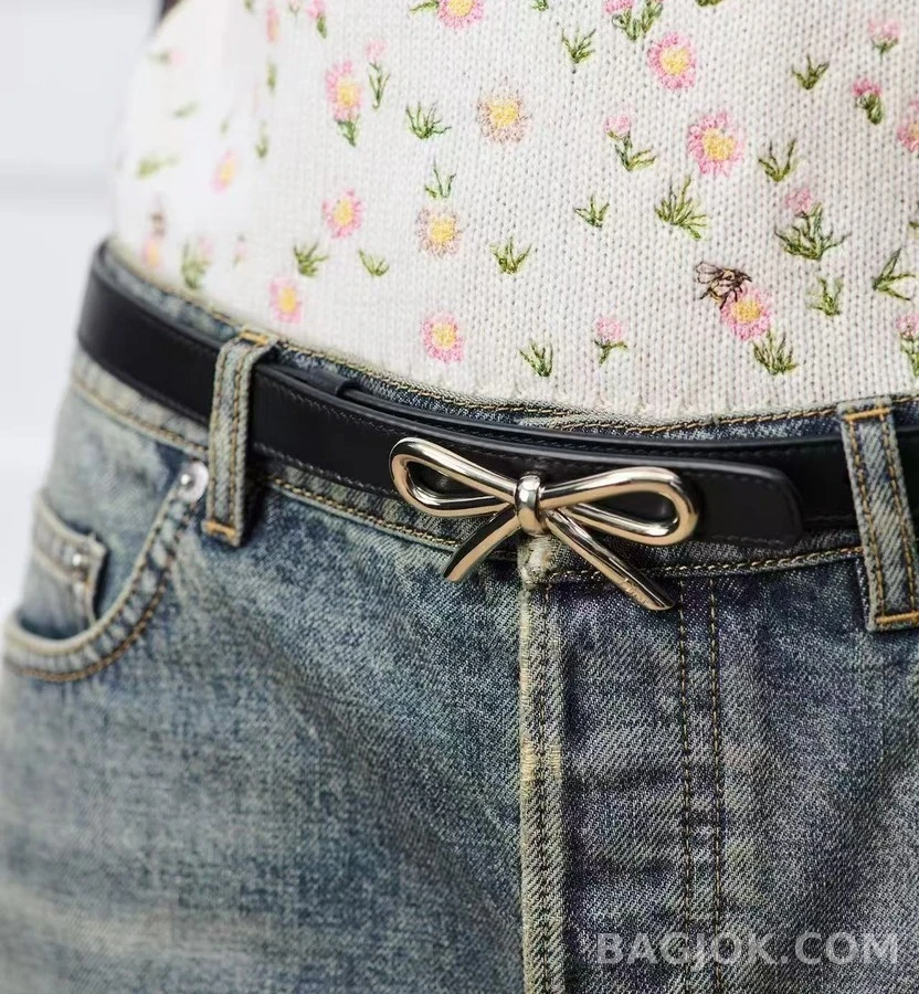 디올 디올 보우 버클 벨트 상세 이미지