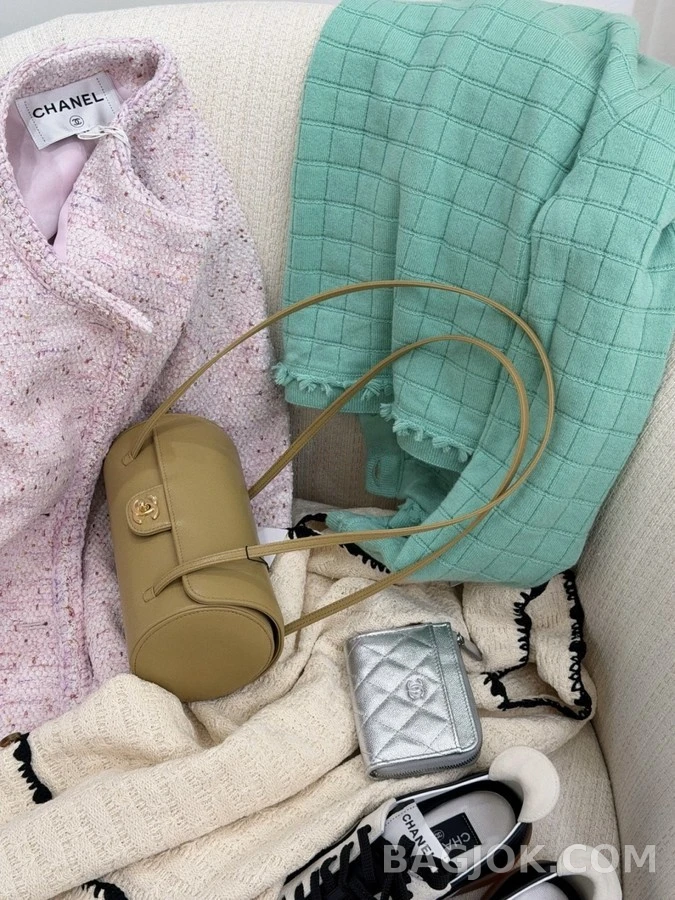 샤넬 샤넬 입체 격자무늬 프린지 가디건 상세 이미지