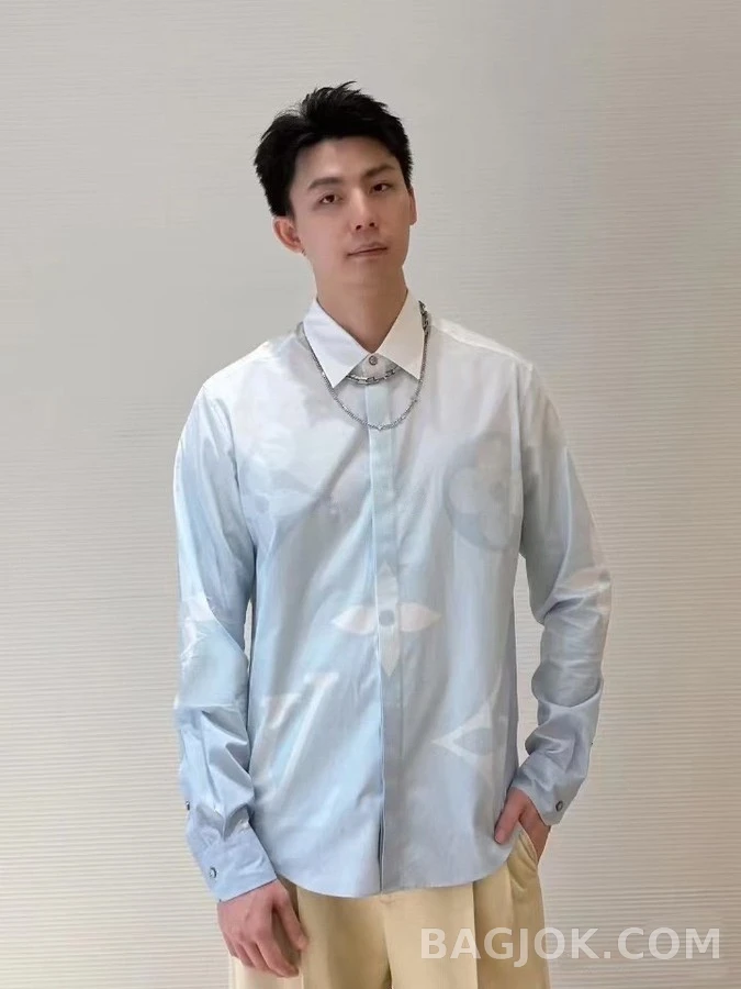 루이비통 루이비통 모노그램 프린트 셔츠 상세 이미지
