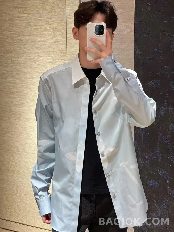 루이비통 루이비통 모노그램 프린트 셔츠 상세 이미지