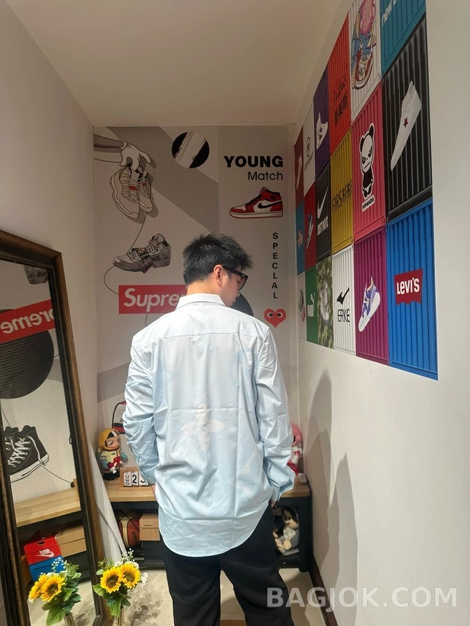 루이비통 루이비통 모노그램 프린트 셔츠 상세 이미지