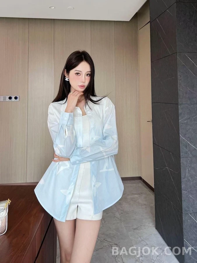 루이비통 루이비통 모노그램 프린트 셔츠 상세 이미지