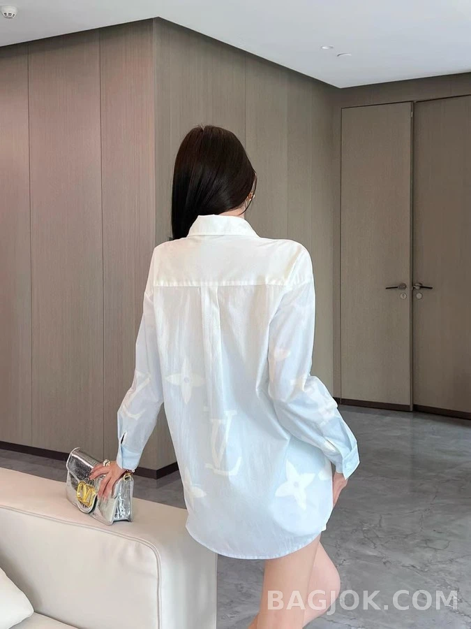 루이비통 루이비통 모노그램 프린트 셔츠 상세 이미지