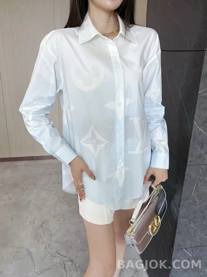 루이비통 루이비통 모노그램 프린트 셔츠 상세 이미지