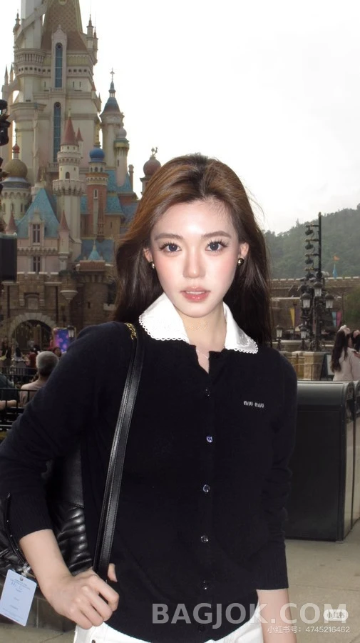 미우미우 미우미우 피터팬 카라 캐시미어 가디건 상세 이미지