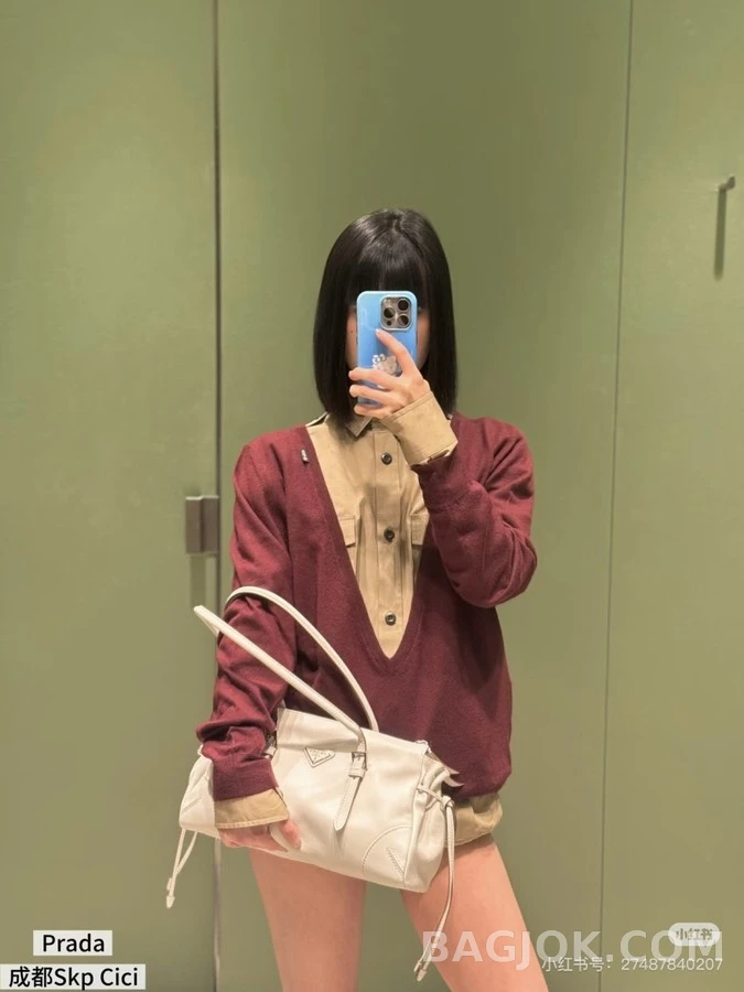 프라다 프라다 견장 포켓 셔츠 상세 이미지