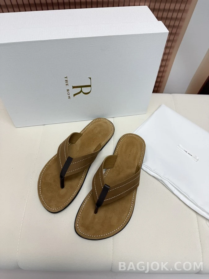 더로우 더로우 스웨이드 레더 플립플랍 상세 이미지