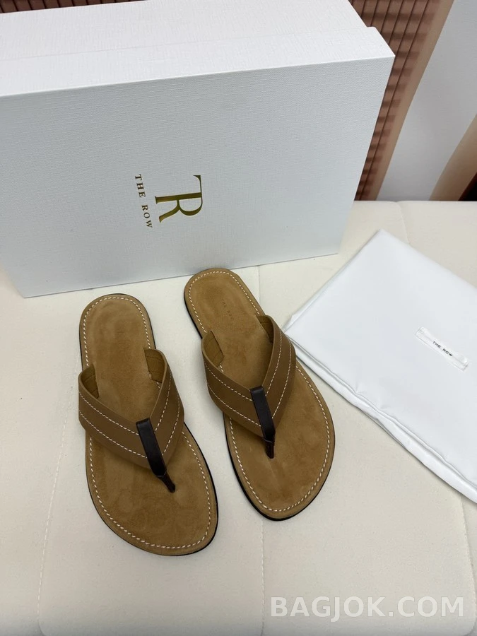 더로우 더로우 스웨이드 레더 플립플랍 상세 이미지