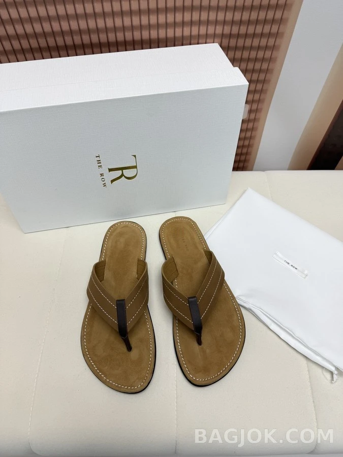 더로우 더로우 스웨이드 레더 플립플랍 상세 이미지