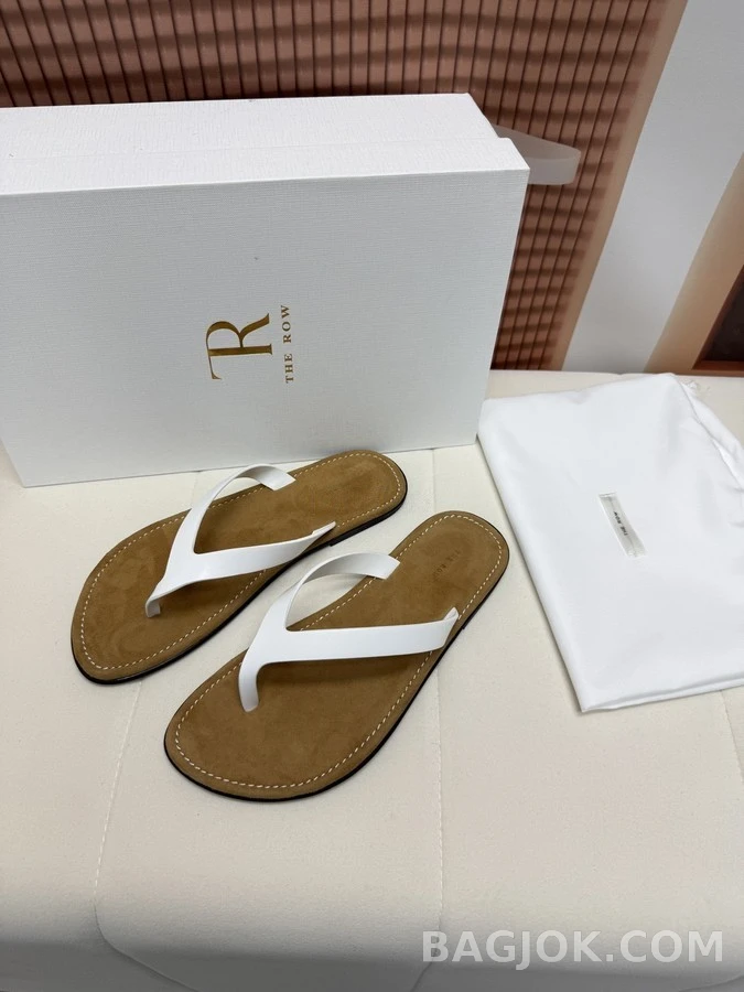 더로우 더로우 레더 플립플랍 상세 이미지