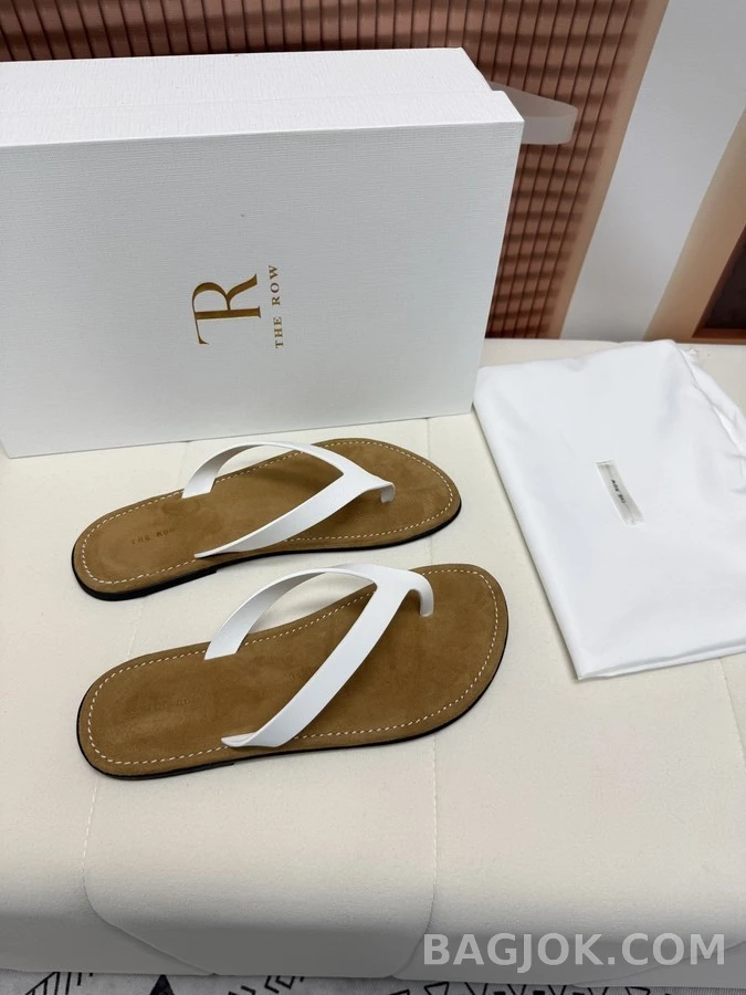 더로우 더로우 레더 플립플랍 상세 이미지
