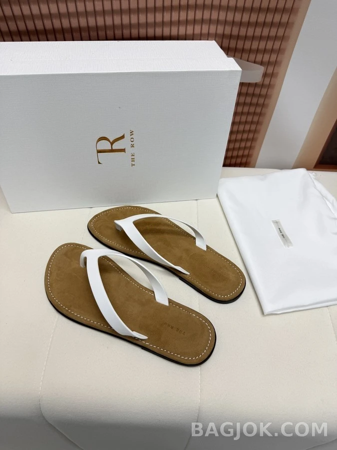 더로우 더로우 레더 플립플랍 상세 이미지