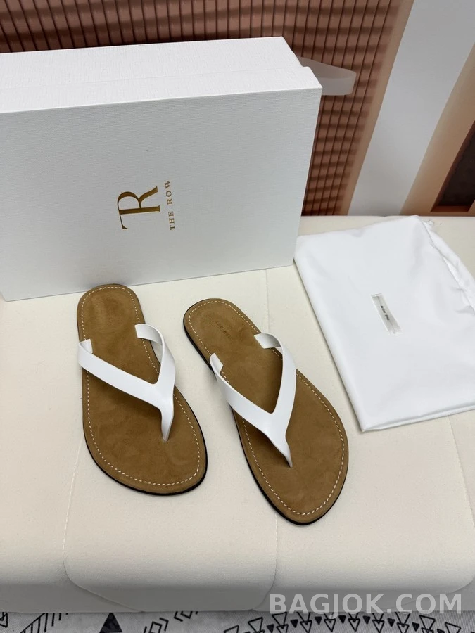 더로우 더로우 레더 플립플랍 상세 이미지