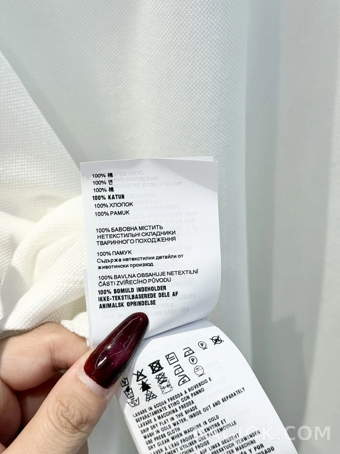 미우미우 미우미우 체크 배색 폴로 긴팔 티셔츠 상세 이미지