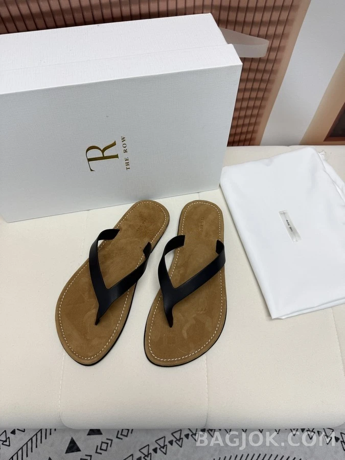 더로우 더로우 레더 플립플랍 상세 이미지
