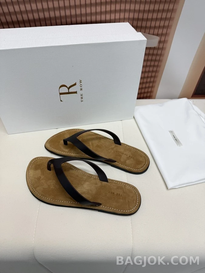 더로우 더로우 레더 플립플랍 상세 이미지