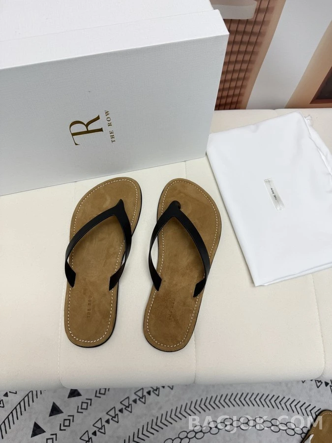 더로우 더로우 레더 플립플랍 상세 이미지