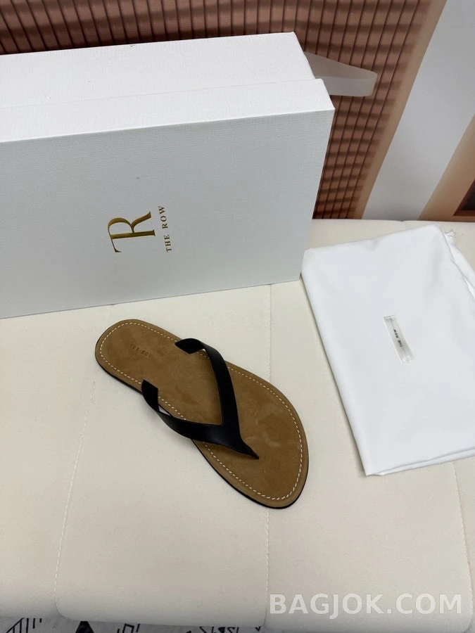 더로우 더로우 레더 플립플랍 상세 이미지