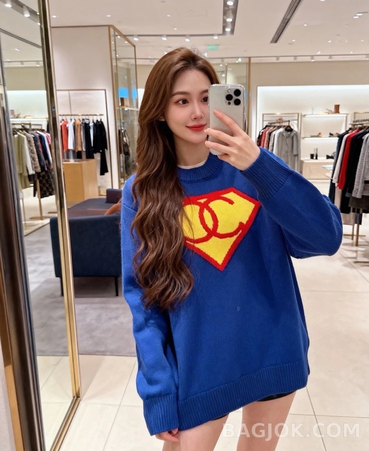 샤넬 샤넬 초인 로고 니트 스웨터 상세 이미지