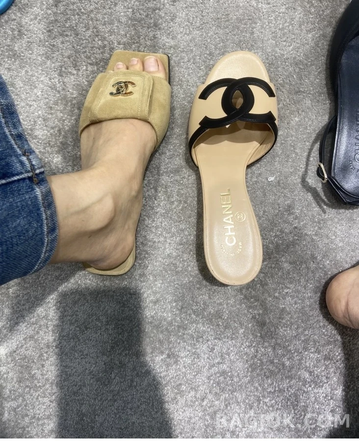 샤넬 샤넬 버클 스퀘어토 플랫 샌들 상세 이미지