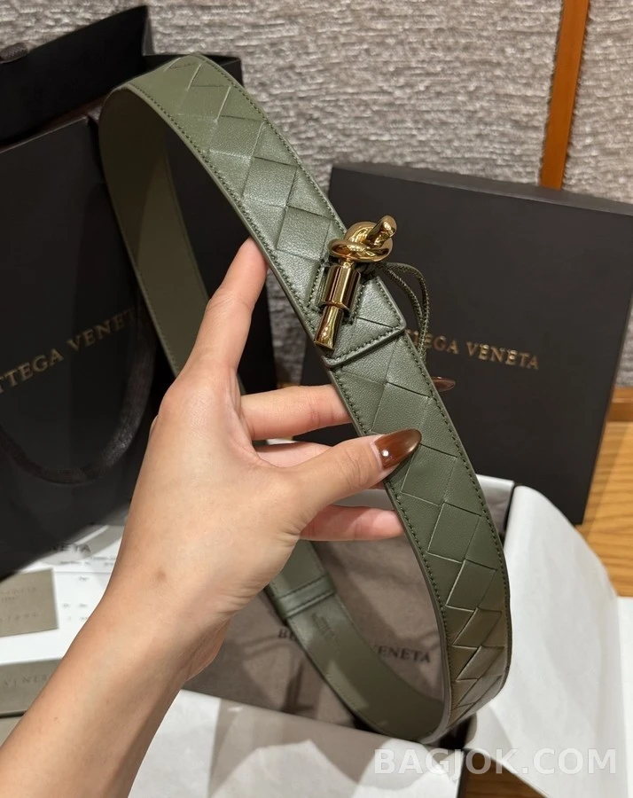보테가베네타 보테가 베네타 매듭 버클 벨트 상세 이미지