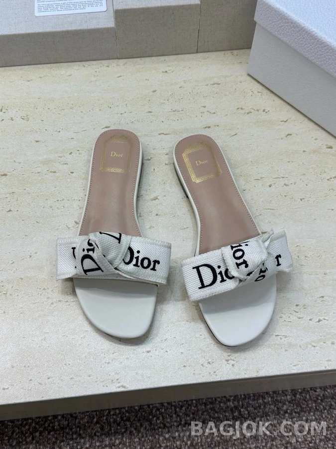 디올 디올 J'A 자수 리본 플랫 샌들 상세 이미지