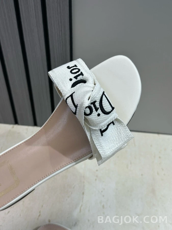 디올 디올 J'A 자수 리본 플랫 샌들 상세 이미지