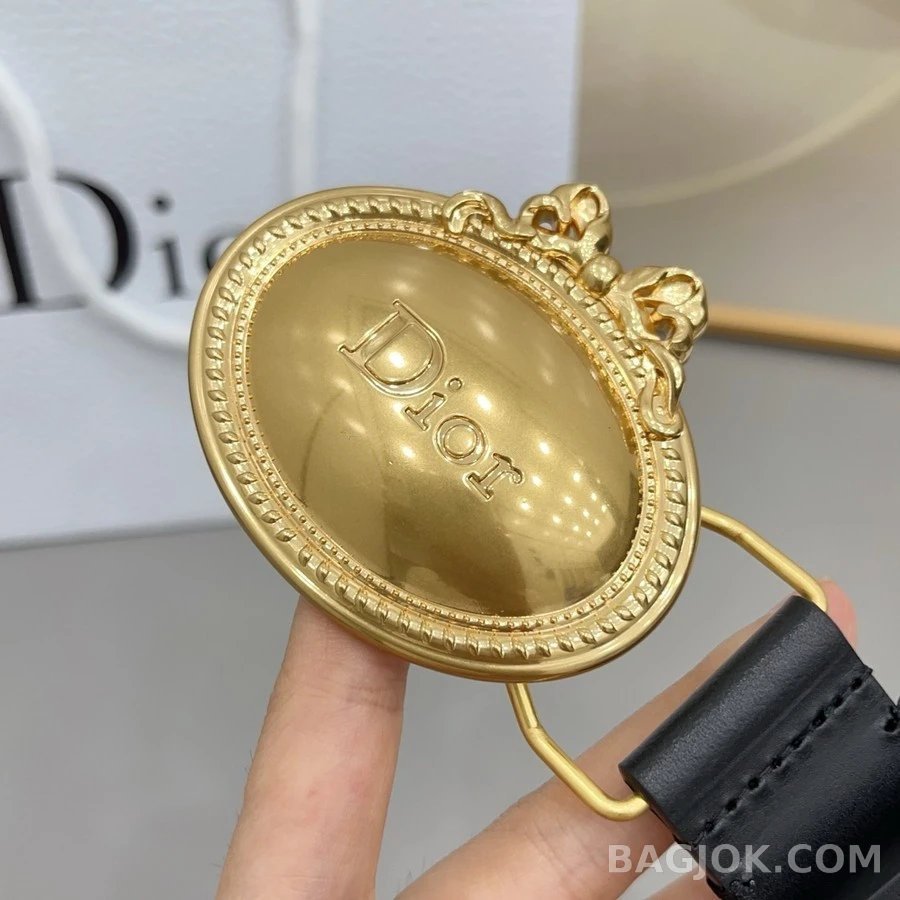 디올 디올 오벌 로고 버클 벨트 상세 이미지