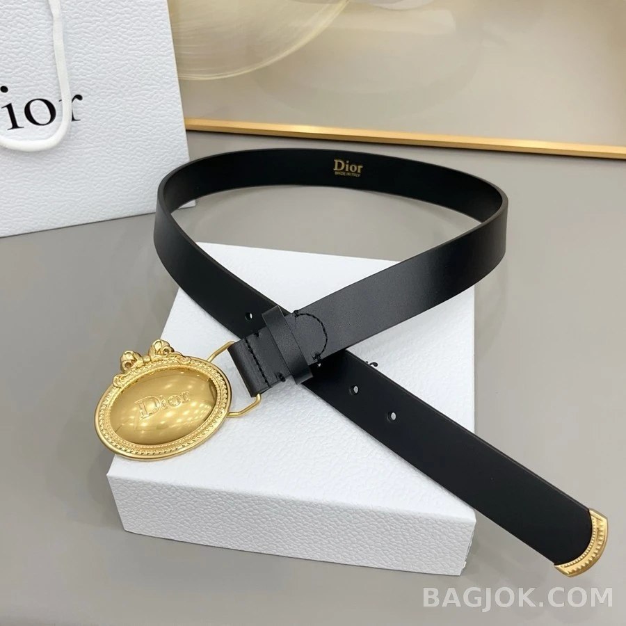 디올 디올 오벌 로고 버클 벨트 상세 이미지