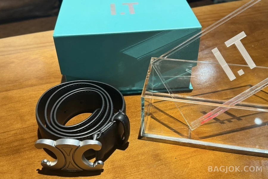 셀린느 셀린느 트리오페 로고 레더 벨트 상세 이미지