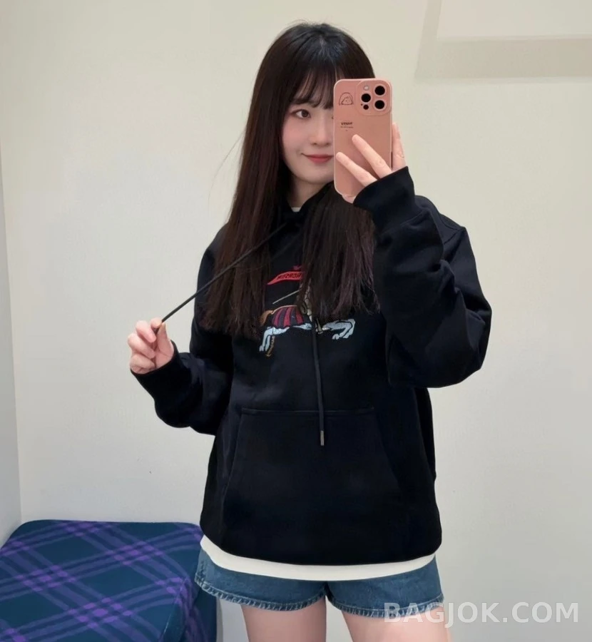 버버리 버버리 풀 컬러 전투마 엠블럼 자수 후드 상세 이미지