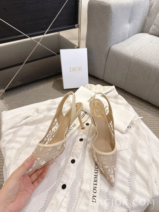 디올 디올 Aable 모노그램 슬링백 힐 상세 이미지