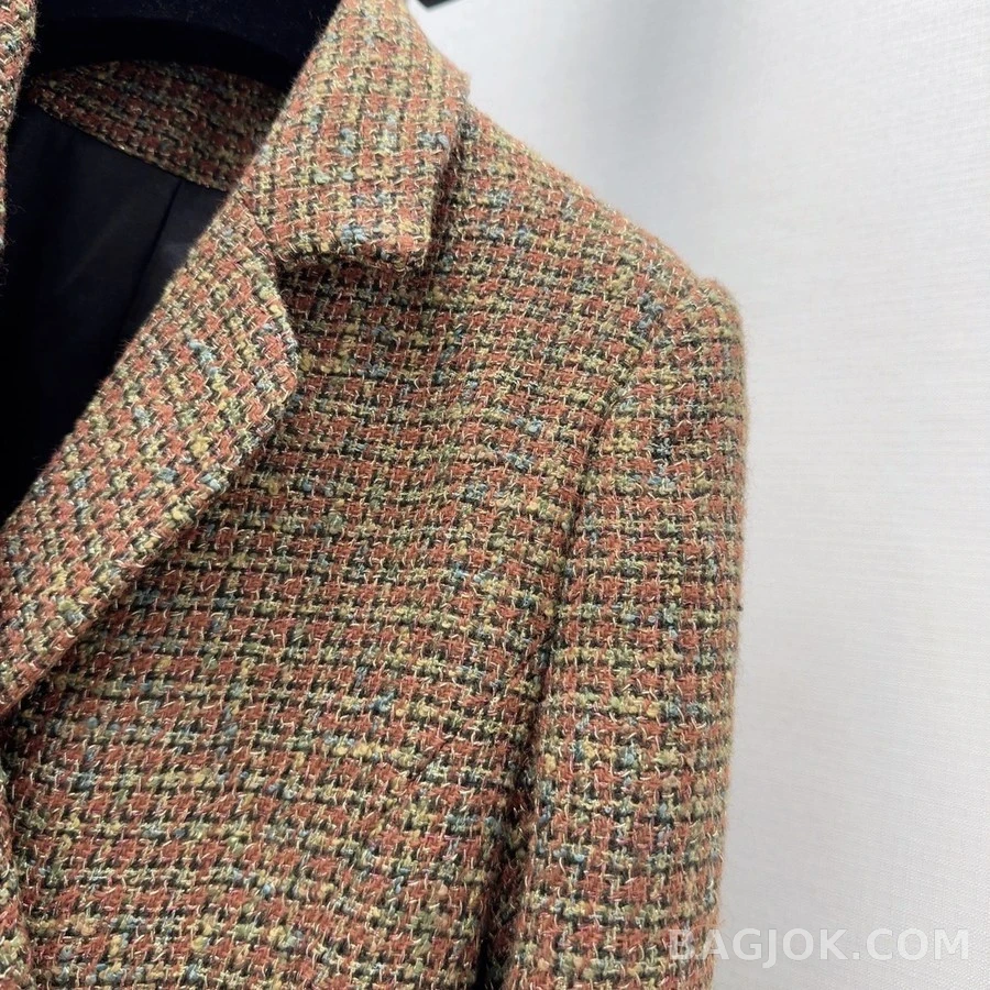 샤넬 샤넬 트위드 카라 페플럼 원피스 상세 이미지