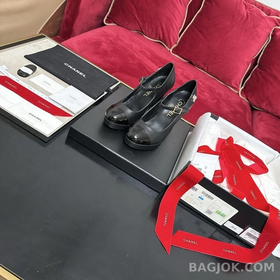 샤넬 샤넬 메리제인 캡토 플랫폼 힐 상세 이미지