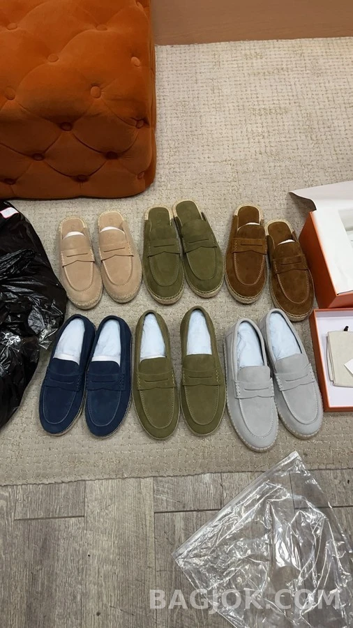 에르메스 에르메스 스웨이드 페니 로퍼 에스파드리유 상세 이미지