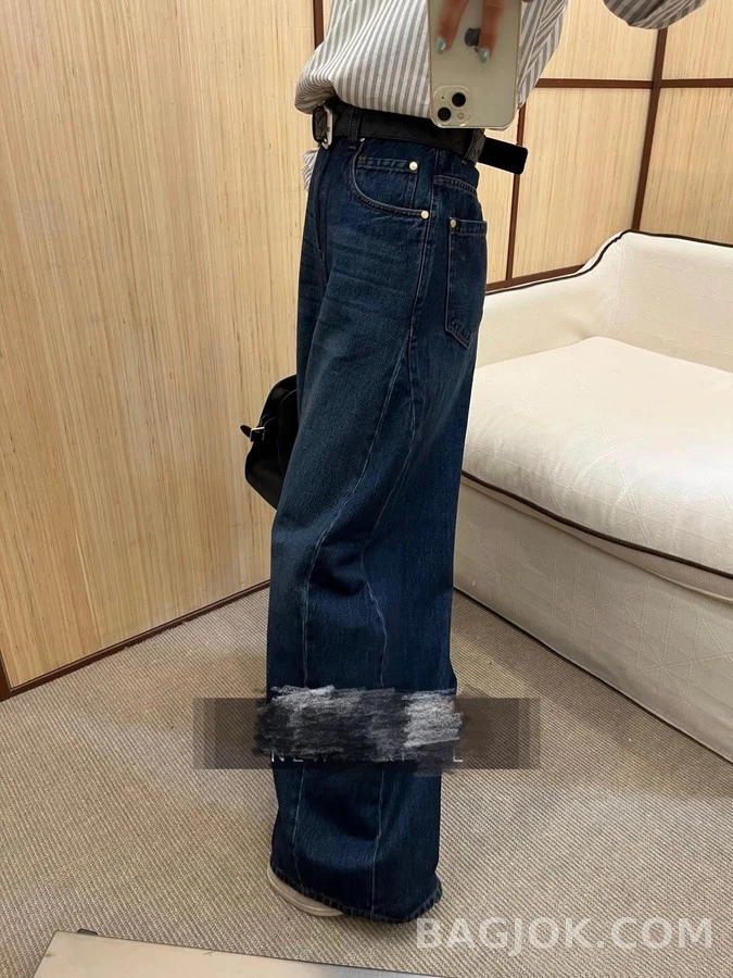브루넬로 쿠치넬리 브루넬로 쿠치넬리 와이드핏 롤업 데님 팬츠 상세 이미지