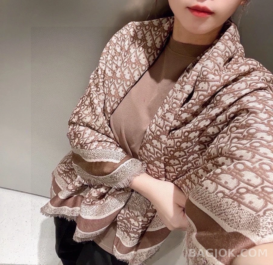 디올 디올 오블리크 패턴 스카프 상세 이미지