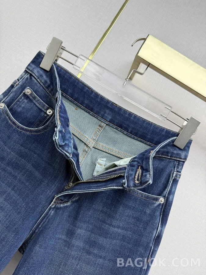 비비안 웨스트우드 비비안 웨스트우드 오브 자수 와이드 데님 팬츠 상세 이미지