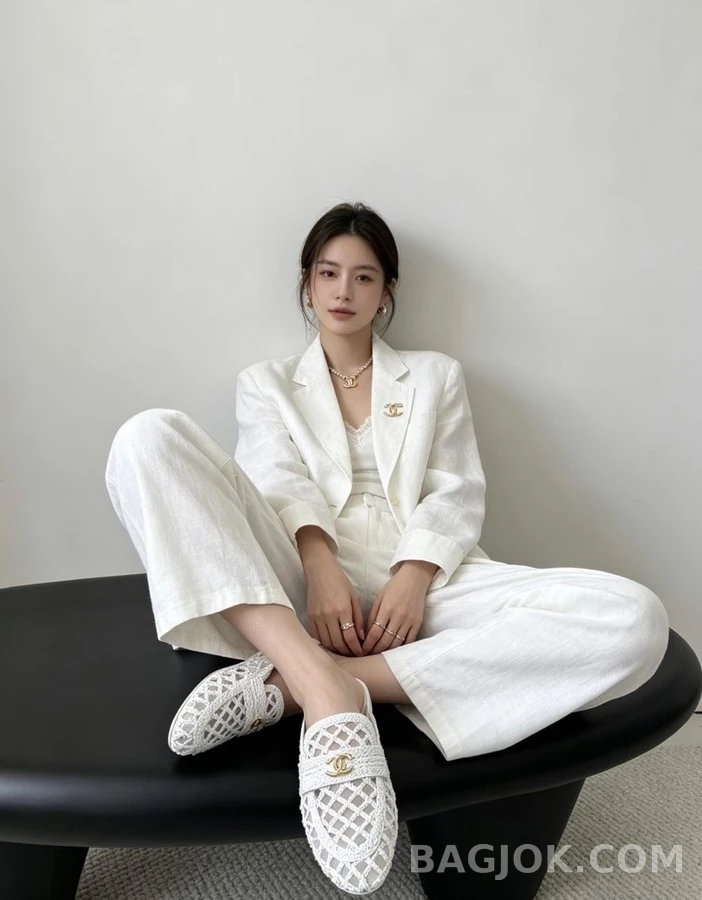샤넬 샤넬 크로셰 로고 로퍼 상세 이미지
