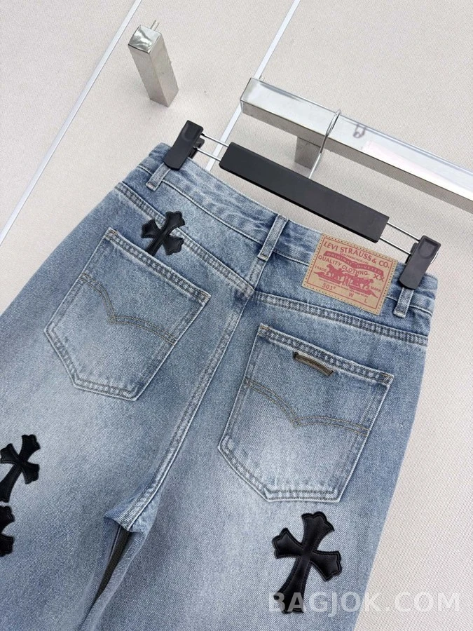 크롬하츠 크롬하츠 크로스 워싱 데님 팬츠 상세 이미지