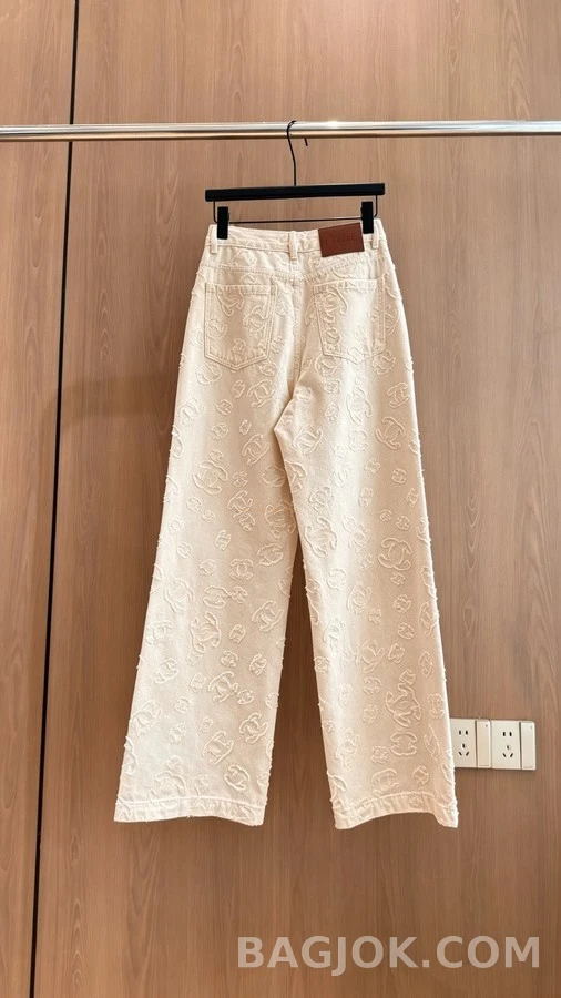 샤넬 샤넬 입체 더블 C 데님 팬츠 상세 이미지