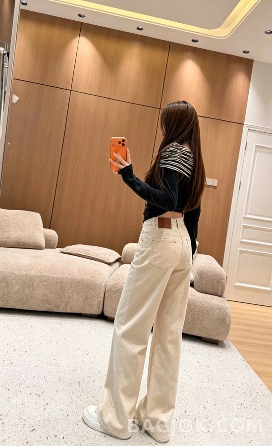 샤넬 샤넬 입체 더블 C 데님 팬츠 상세 이미지