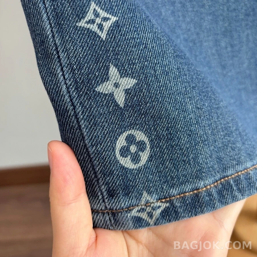 루이비통 루이비통 모노그램 데님 와이드 팬츠 상세 이미지