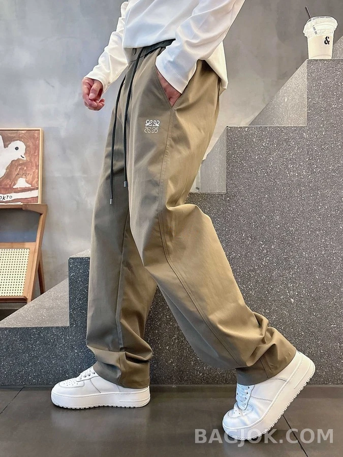 로에베 로에베 아나그램 자수 드로스트링 팬츠 상세 이미지