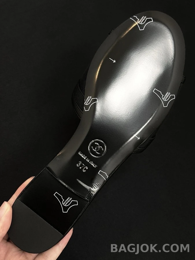 샤넬 샤넬 리본 메쉬 슬라이드 상세 이미지