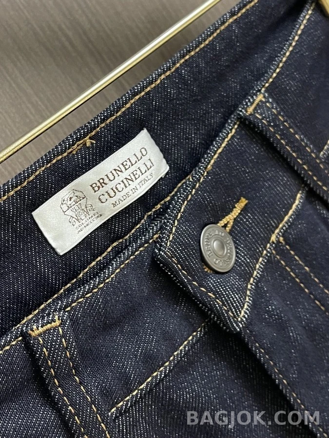 브루넬로 쿠치넬리 브루넬로 쿠치넬리 자수 데님 팬츠 상세 이미지