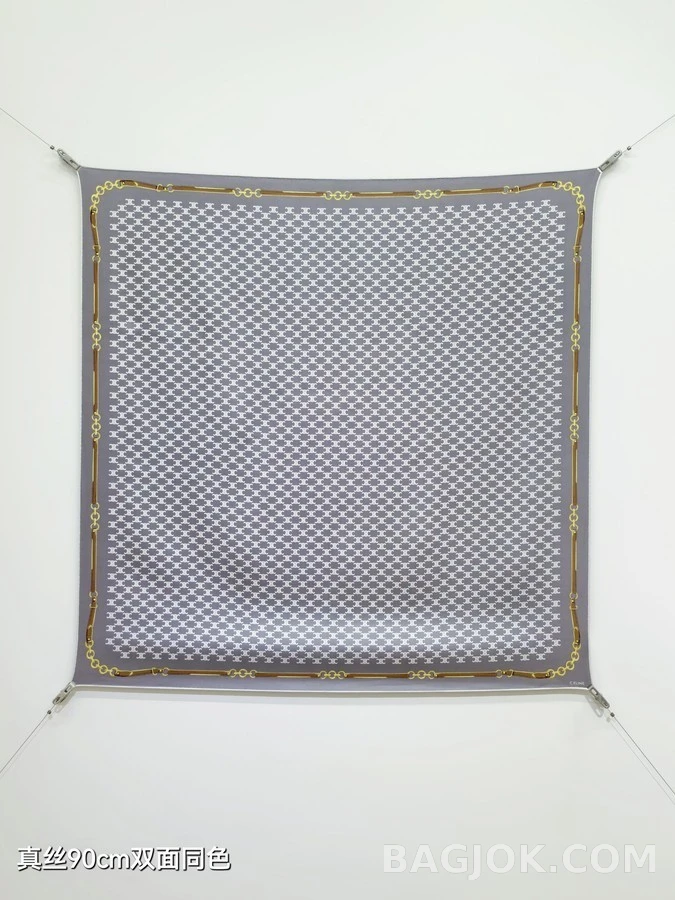 셀린느 셀린느 트리옹프 체인 실크 스카프 상세 이미지