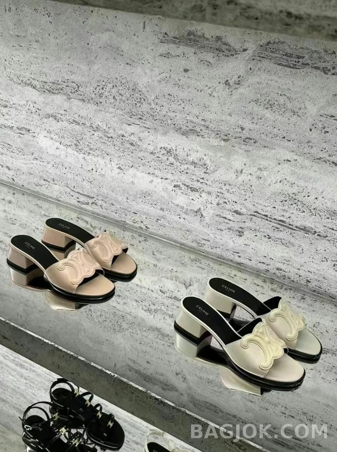 셀린느 셀린느 트리오페 블록힐 뮬 상세 이미지