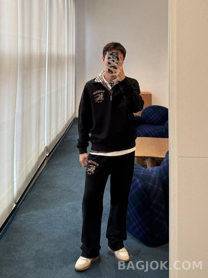 버버리 버버리 기사 엠블럼 팬츠 상세 이미지