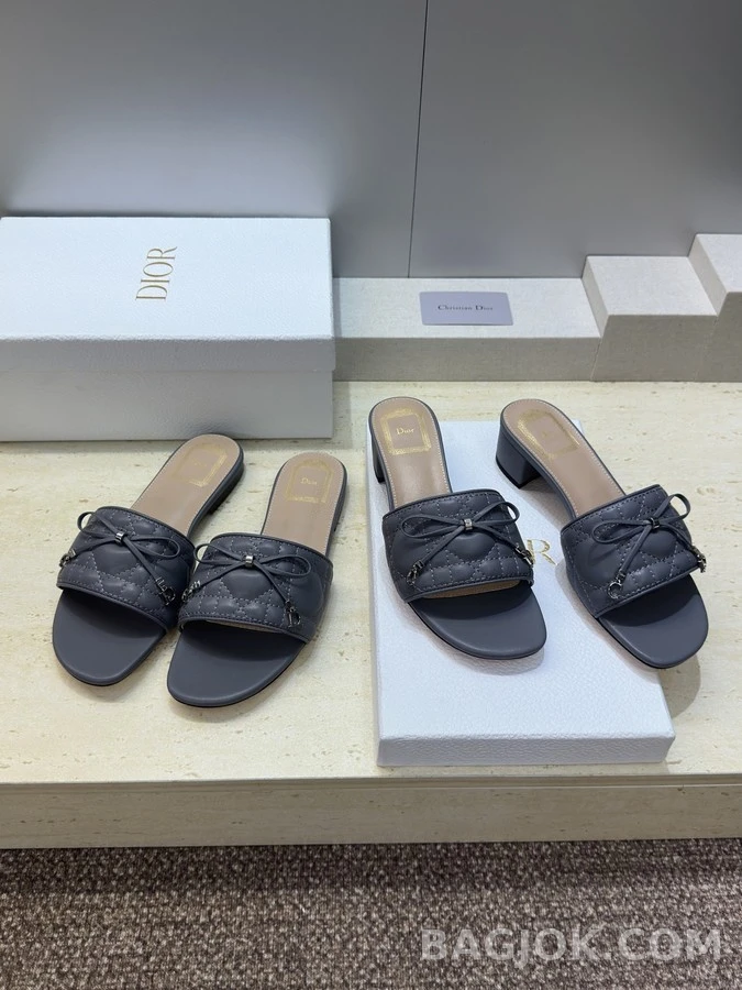 디올 디올 까나쥬 퀼팅 보우 뮬 상세 이미지